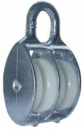 Блок D-50 мм двойной пластик оцинкованный