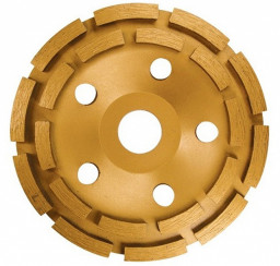 Чашка 125 мм алмазная зачистная двухрядная