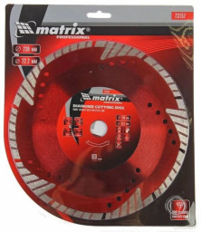 Диск 230*22,2 мм алмазный сегментный сухая резка MATRIX