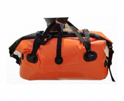 Гермобаул с клапаном 60 л ПВХ оранжево-черный