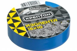 Изолента 15мм/10мм синяя КРЕПТОН