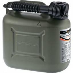 Канистра 5л пластиковая для ГСМ вертикальная усиленная Stels
