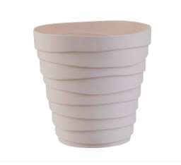 Кашпо Бархан пластиковый 3,5л кремовый