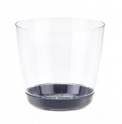 Кашпо Орхидея D180 3,0л пластиковое с поддоном прозрачный