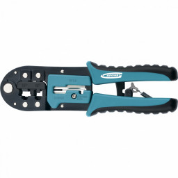 Клещи для обжима компьютерных и телефонных  клемм RJ-45,6P,8P и RJ-11/12,6P,8P GROSS