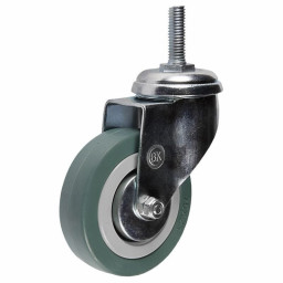 Колесная опора 50 мм аппаратная болт, поворотная, подшипник скольжения