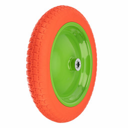 Колесо полиуретановое 3.00-8 длина оси 90мм подшипник 16мм СИБРТЕХ