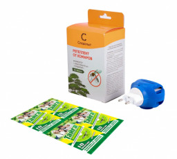 Комплект фумигатор+пластины 10 шт Следопыт без запаха