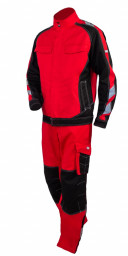 Костюм летний Имидж красный/черный, куртка/брюки Антекс
