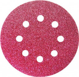Круг абразивный на ворсовой подложке под "липучку", перфорированный Р 120,125 мм МАТRIХ