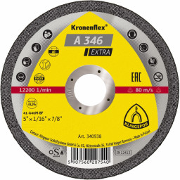 Круг отрезной по металлу KLINGSPOR Kronenflex Extra 230*3*22,23 мм