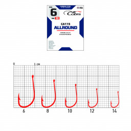 Крючки Cobra ALLROUND сер. CA115 разм. 012 10шт.