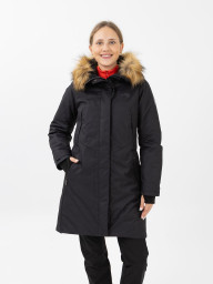 Куртка-парка утепленная удлиненная женская Элиста черный Покров