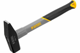 Молоток слесарный 800 г кованый фибергласовая  рукоятка c TPR покрытием  Denzel
