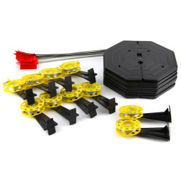 Набор жерлиц на подставке оснащенная ЖЗО-05 (d-210мм.катушка d-63мм) (10шт) ТОНАР