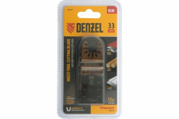 Насадка для МФИ DENZEL режущая пазовая прямая по металлу и дереву BiM 33 x 1,4 мм