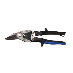 Ножницы 250 мм по металлу, прямой и правый рез двухкомпонентные рукоятки PIRANHA "GROSS"