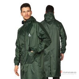 Плащ влагозащитный ТАЙФУН нейлон с ПВХ зеленый