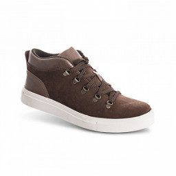 Полуботинки летние мужские ЭДИСОН коричневые на белой подошве ХСН
