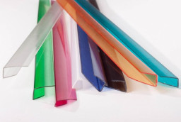 Профиль торцевой PU 10 мм L=2,1 м бирюзовый