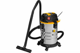 Пылесос строительный RVC30 1400 Вт бак 30 л шланг 3 м розетка с автосинхр. DENZEL 