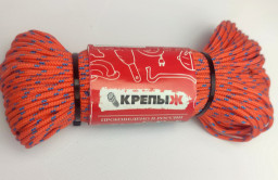 Шнур крученый полипропиленовый 8мм 20м 16пр.с серд.со светоотражающей нитью КРЕПЫЖ