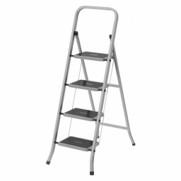 Стремянка стальная 4 ступени с резиновыми ковриками Сибртех