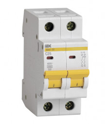 Выключатель автоматический 2Р 25А 4,5кА характеристика C ВА47-29 IEK