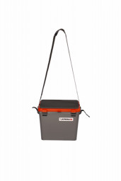 Ящик рыболовный зимний односекционный серый/оранжевый КРЕПЫЖ